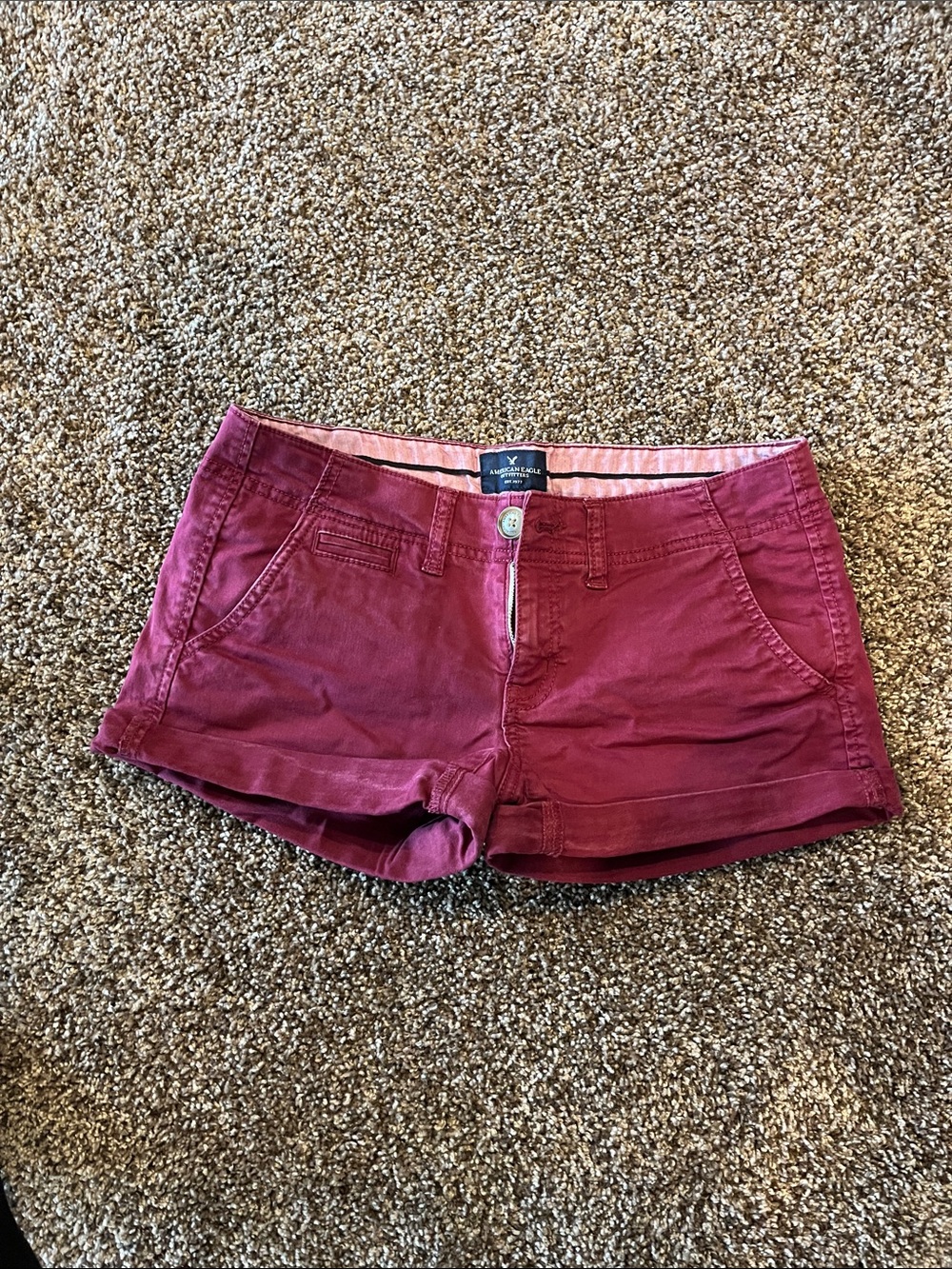 American Eagle Outfitters Women's Maroon Shorts